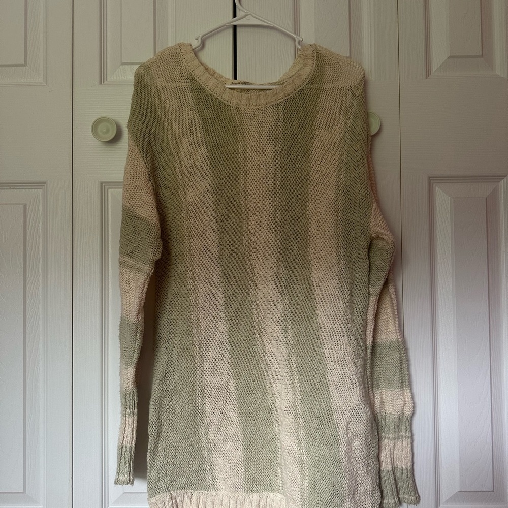 Mystree Beige Long Sleeve Dress